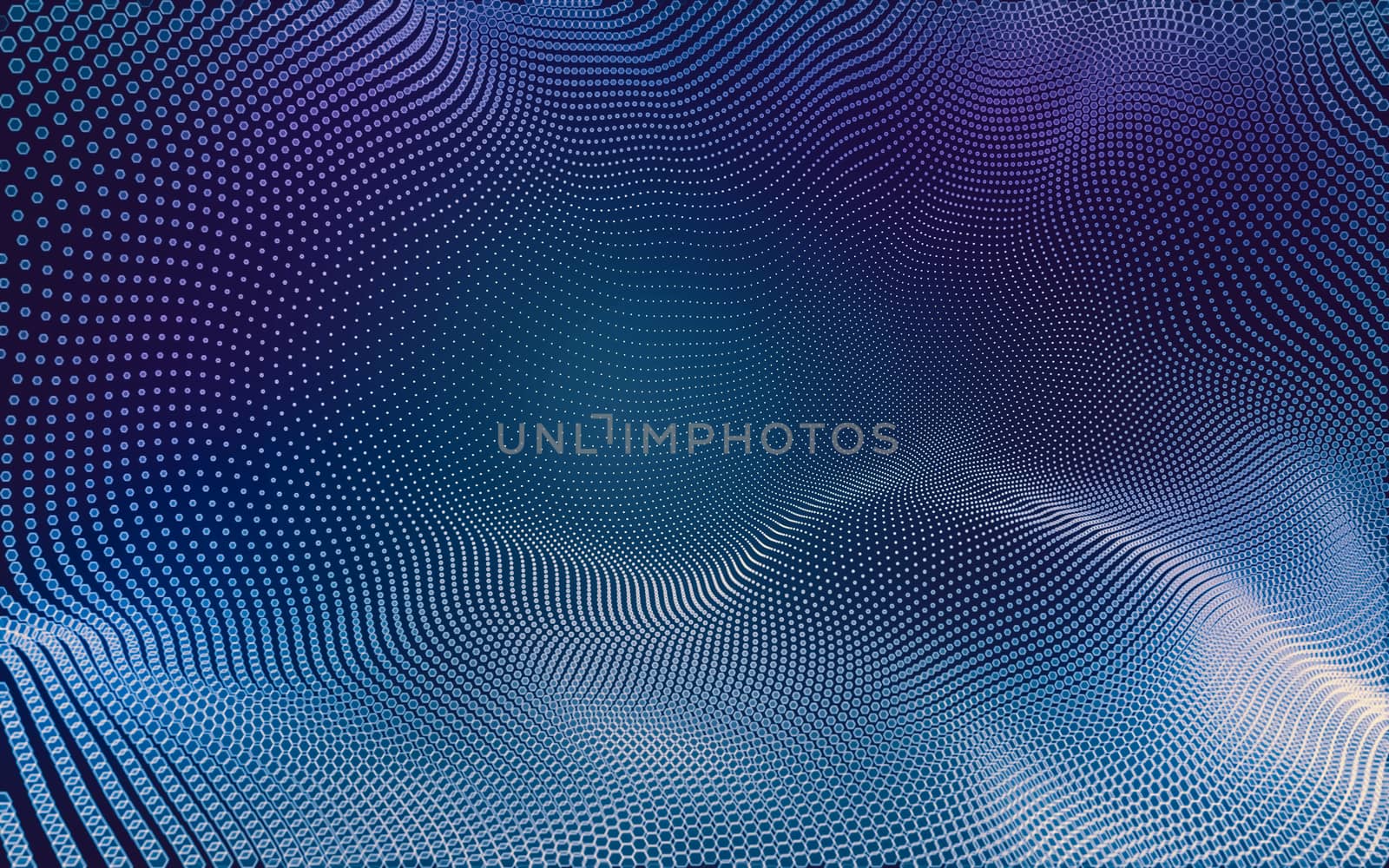 Abstract polygonal space low poly dark background with connecting dots and lines. Connection structure. 3d rendering