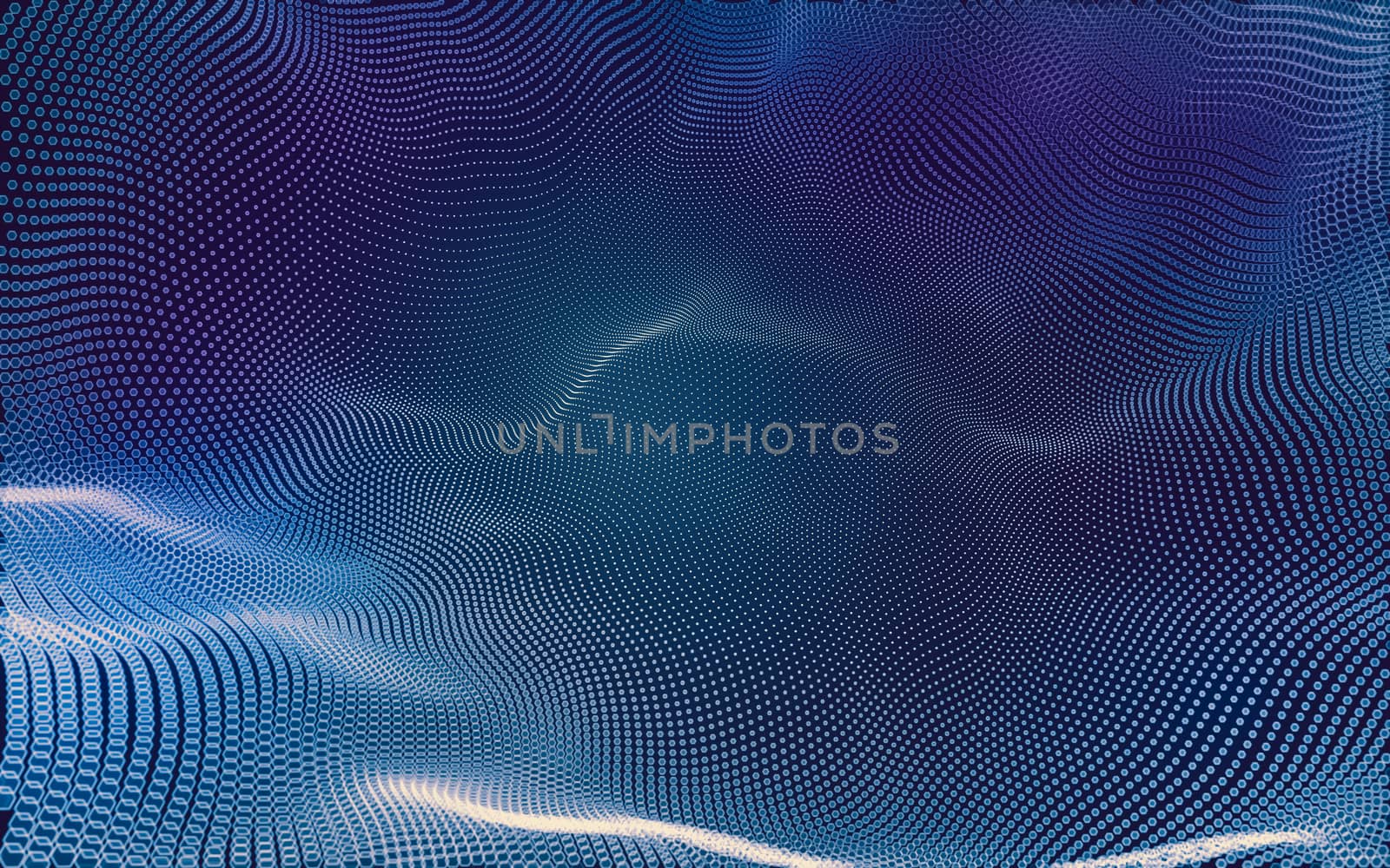 Abstract polygonal space low poly dark background with connecting dots and lines. Connection structure. 3d rendering