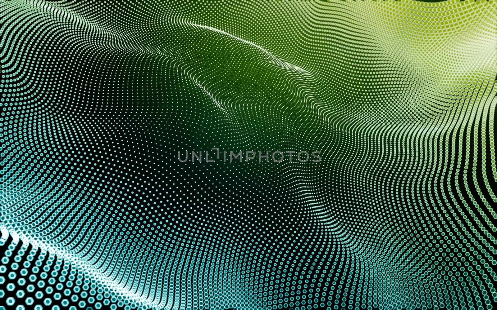 Abstract polygonal space low poly dark background with connecting dots and lines. Connection structure. 3d rendering