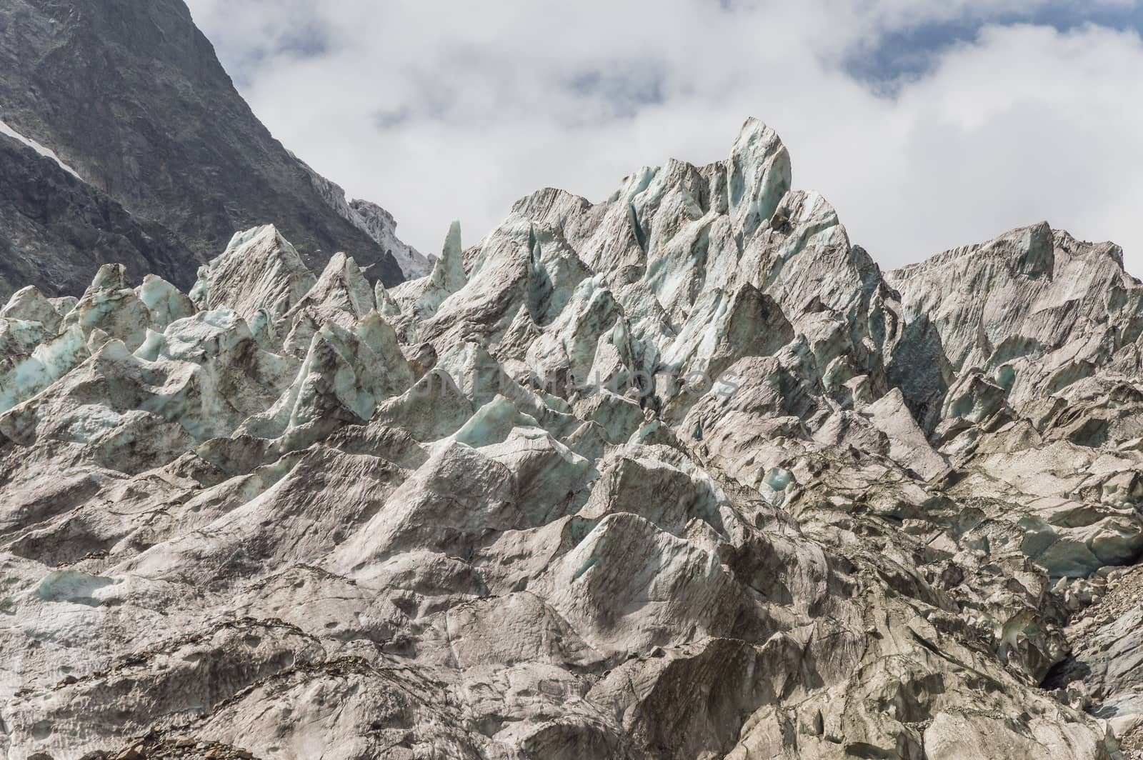 Glacier in mountain