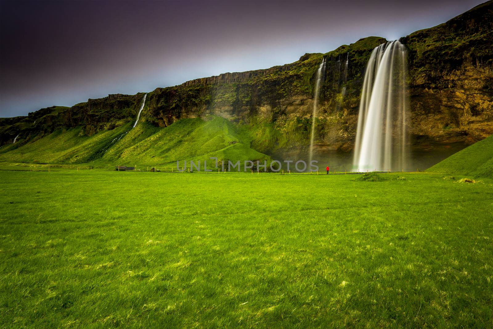 The amazing Seljalandsfoss waterfall in Iceland