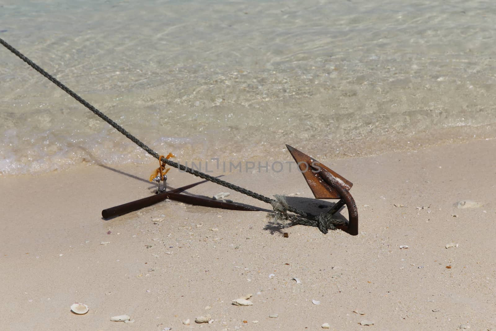 anchor on the beach by ngarare