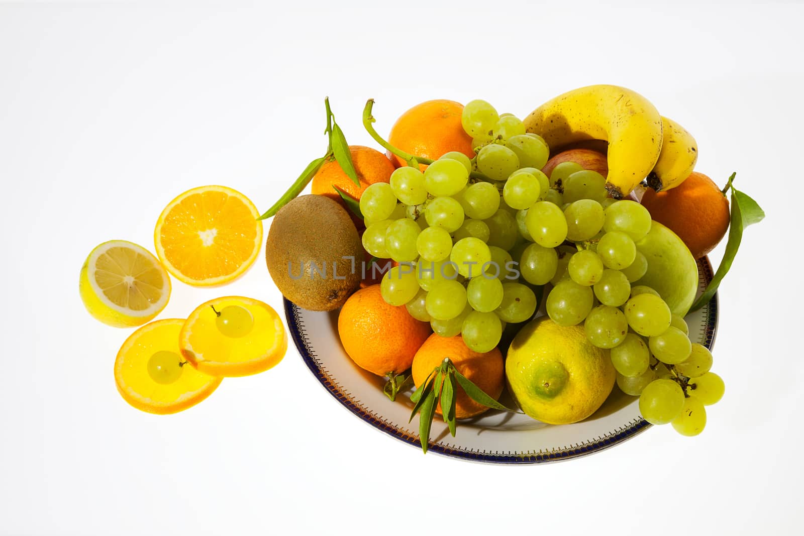 Fruits on plate by LuigiMorbidelli