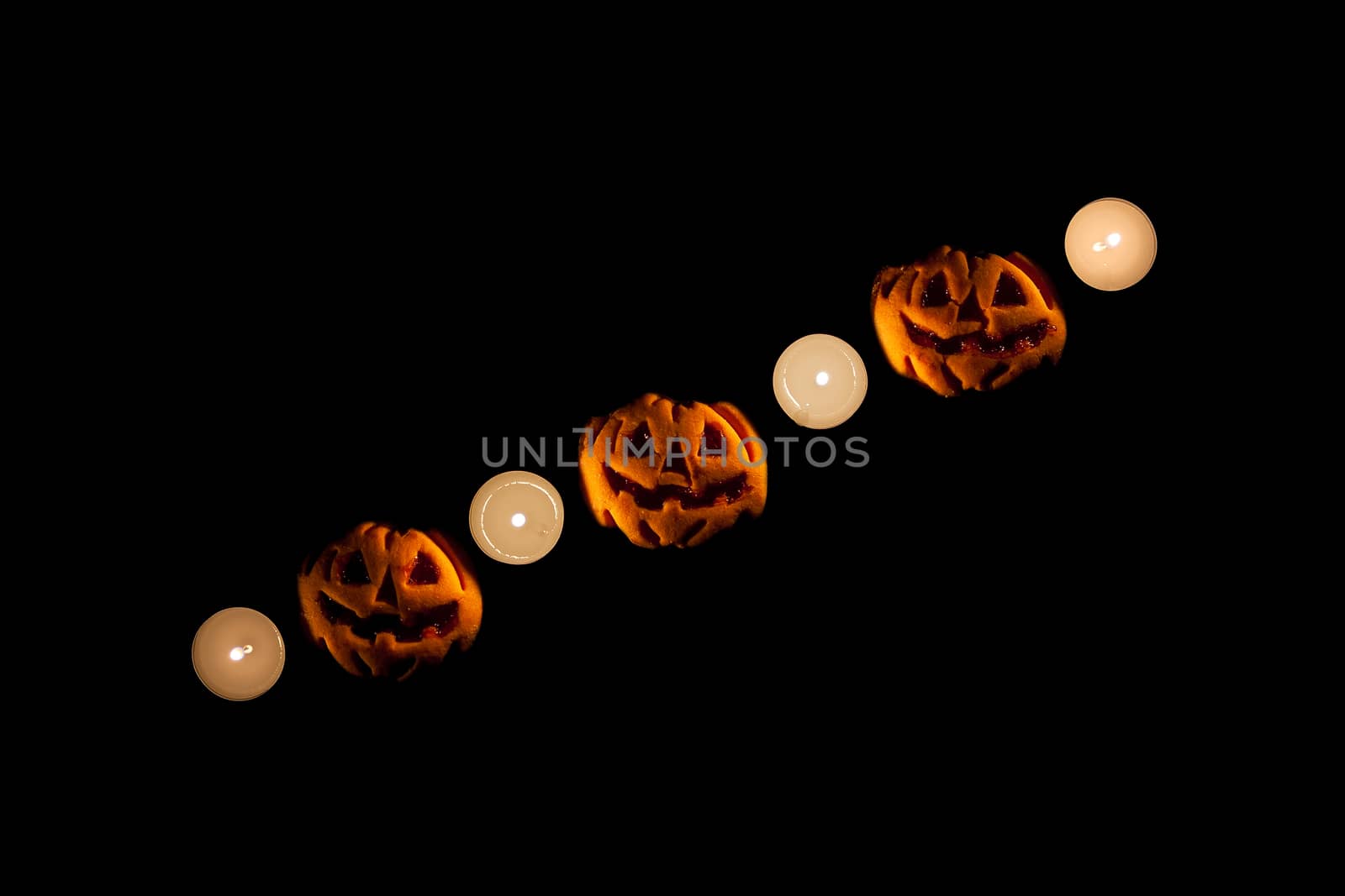 Halloween's pumpkins and candles by LuigiMorbidelli