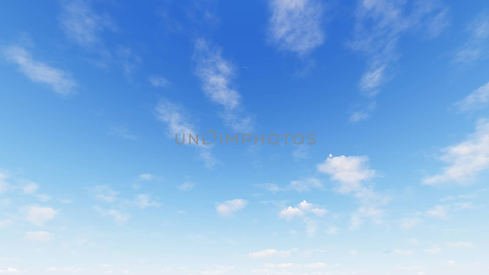 Cloudy blue sky abstract background, blue sky background with tiny clouds, 3d rendering

