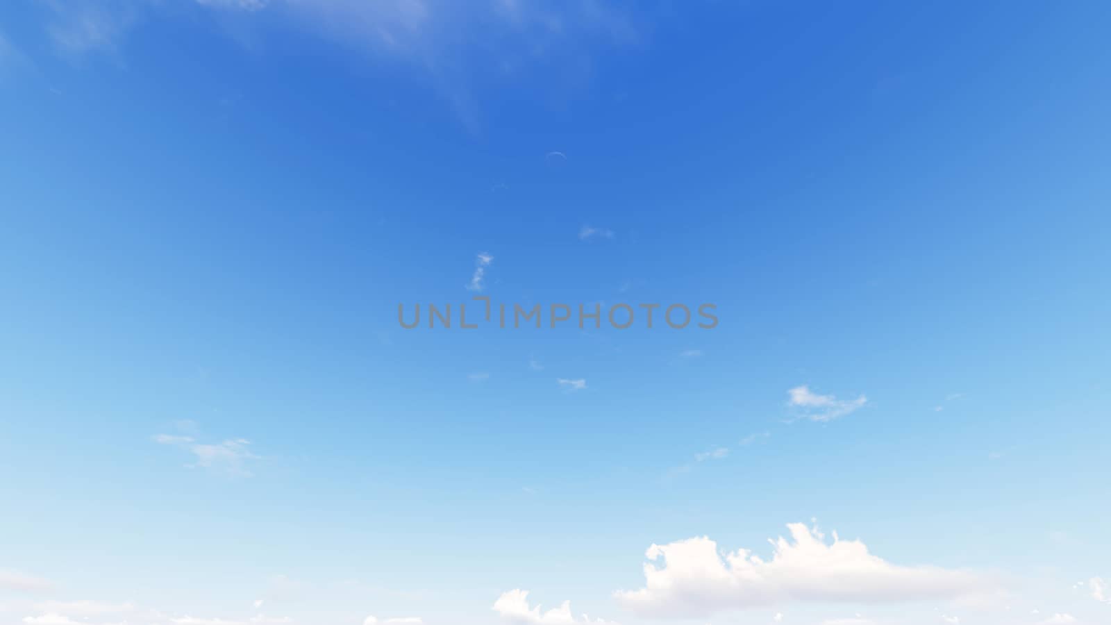 Cloudy blue sky abstract background, blue sky background with tiny clouds, 3d rendering

