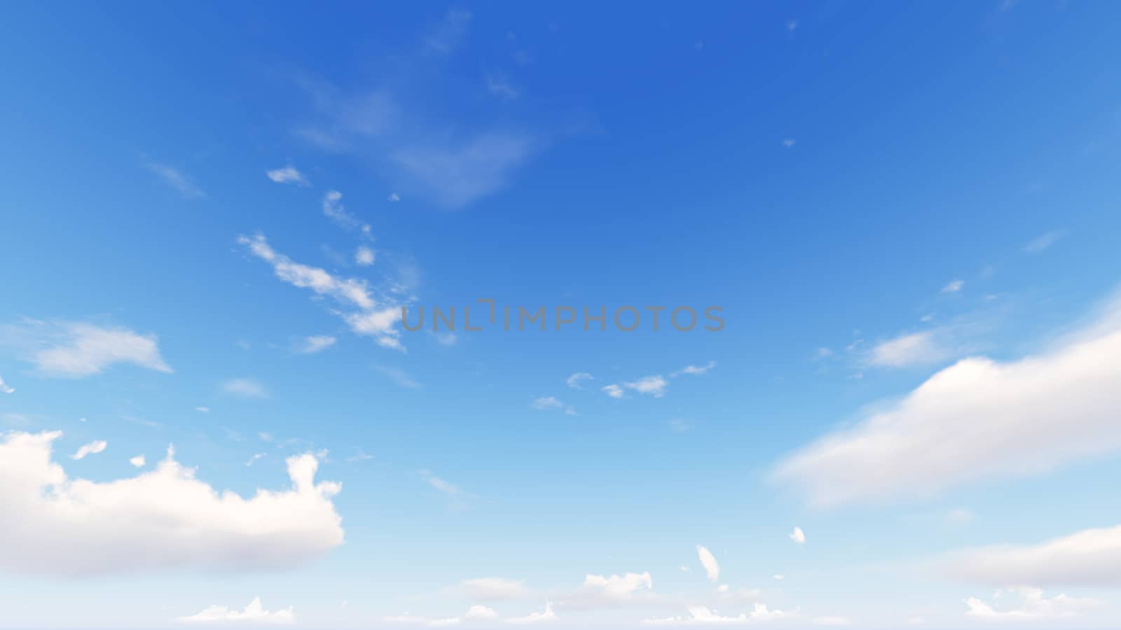 Cloudy blue sky abstract background, blue sky background with tiny clouds, 3d rendering

