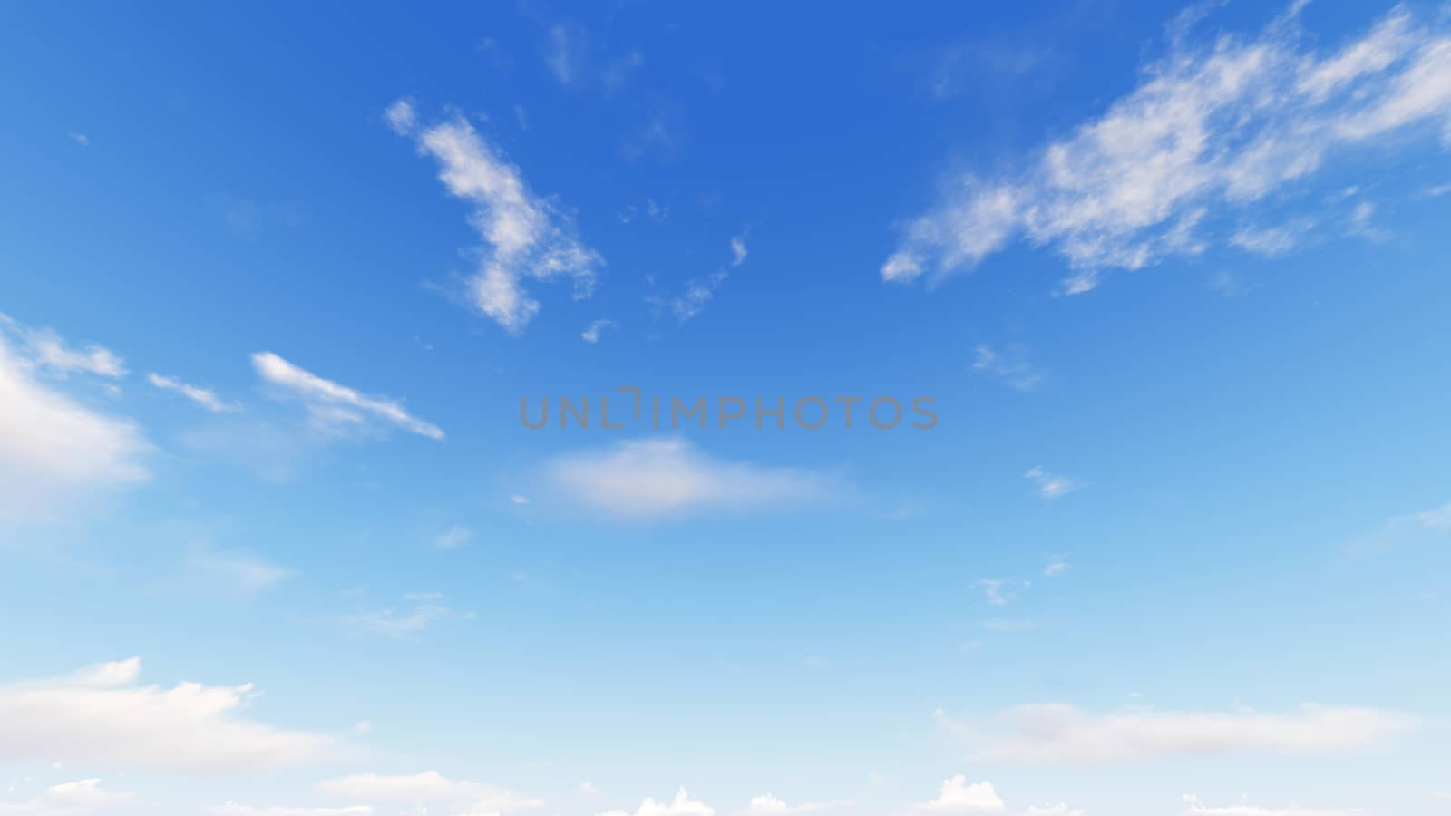 Cloudy blue sky abstract background, blue sky background with tiny clouds, 3d rendering

