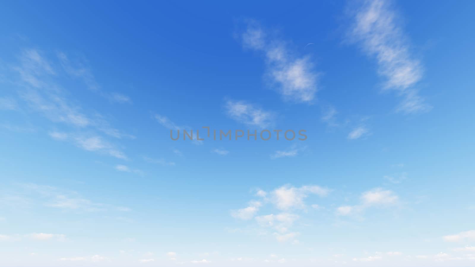 Cloudy blue sky abstract background, blue sky background with tiny clouds, 3d rendering

