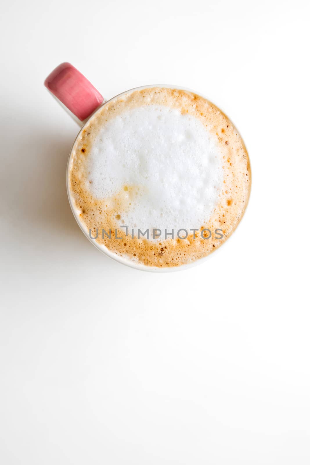 cup of coffee isolated on white