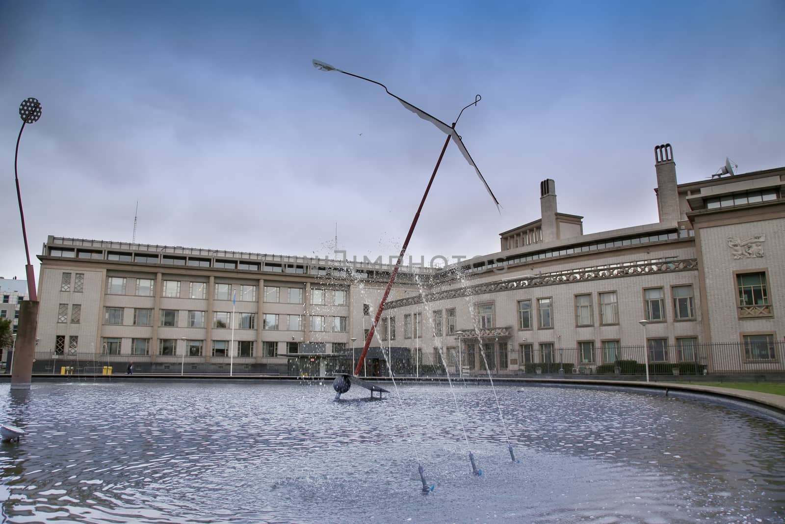 The Hague, The Netherlands - August 18, 2015: International UN tribunal for war crimes for the former Yugoslavia in The Hague, The Netherlands on August 18. 2015.