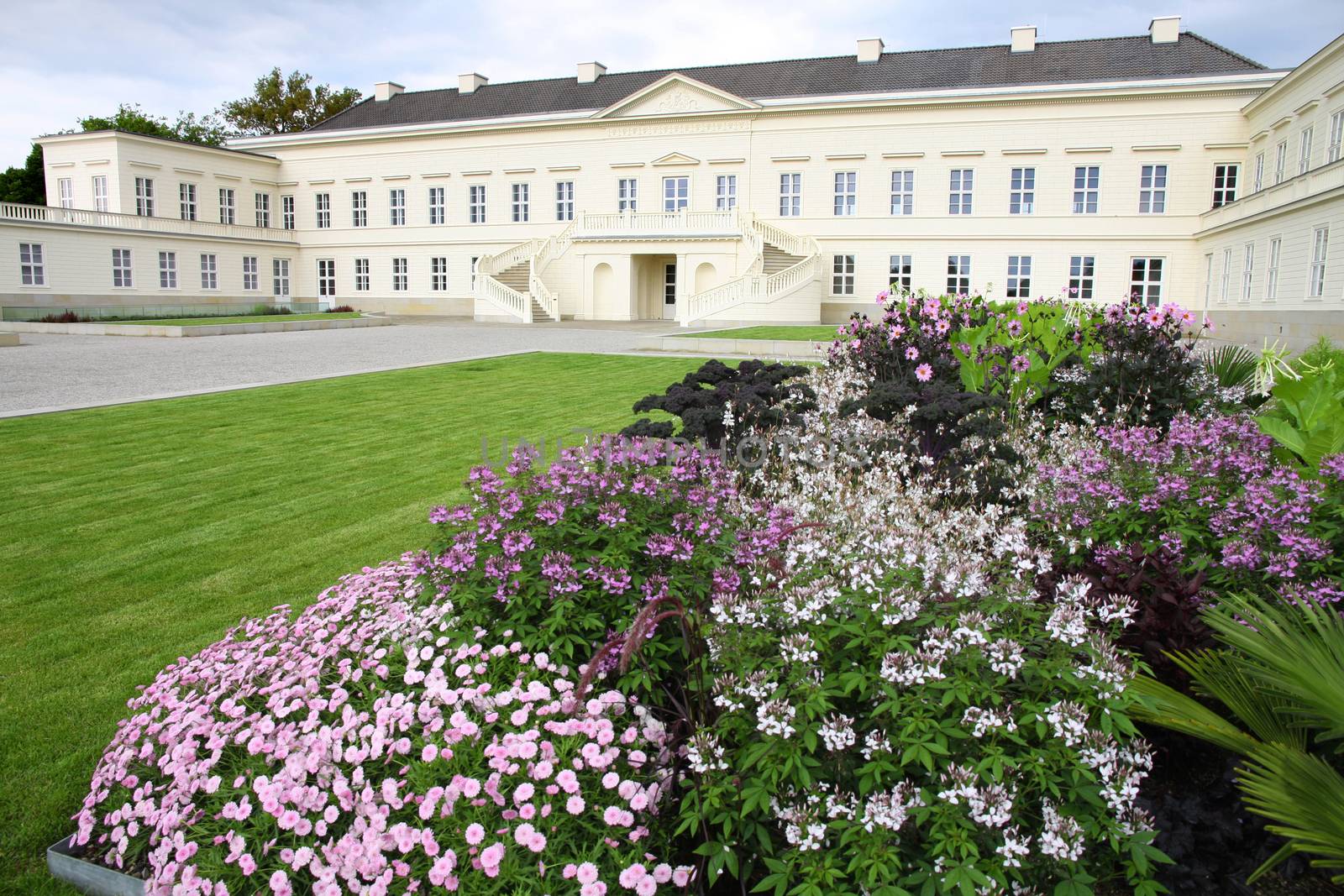 HANNOVER, GERMANY - 30 JULY: It's ranks the most important gardens in Europe. The Large Gardens in Herrenhausen gardens in Hanover, German on July 30,2014.