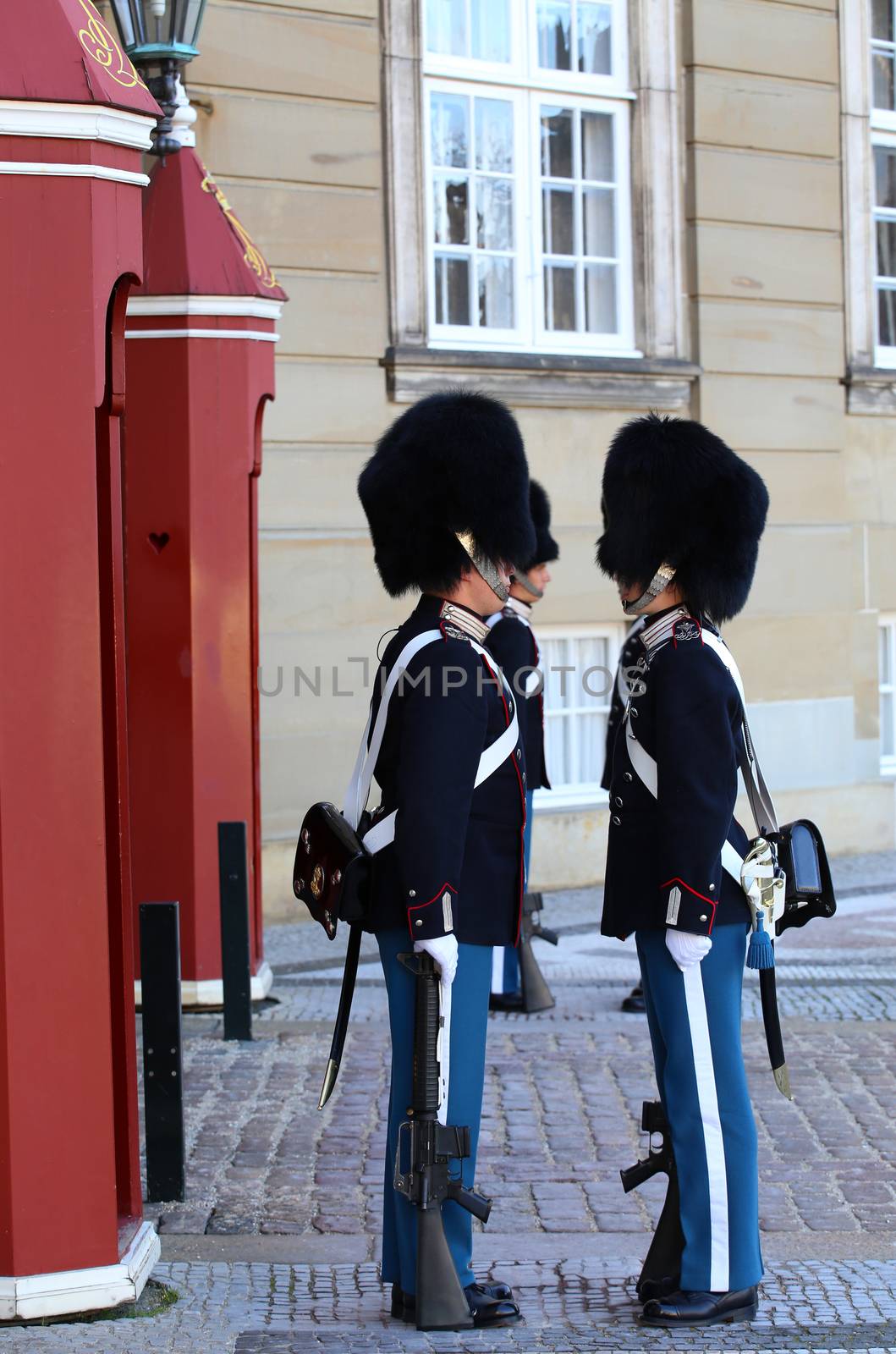 COPENHAGEN, DENMARK - AUGUST 15, 2016: Danish Royal Life Guards  by vladacanon