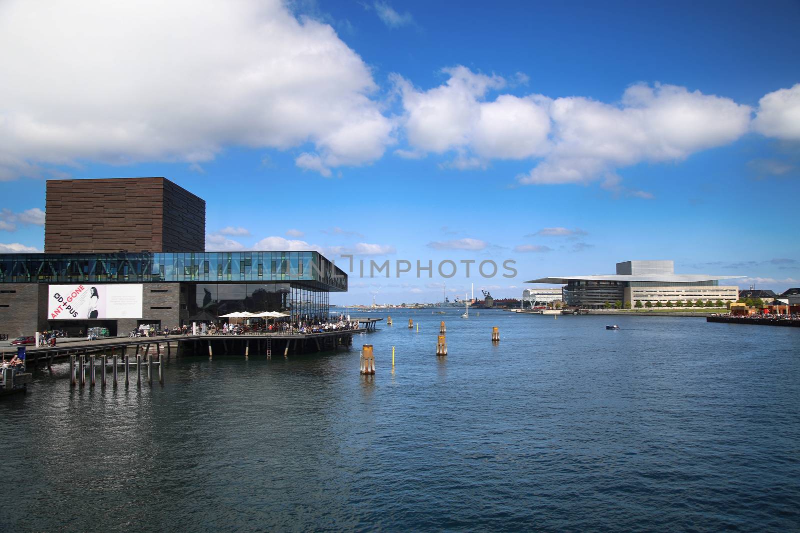 COPENHAGEN, DENMARK - AUGUST 15, 2016: The Royal Danish Playhouse (Skuespilhuset) is a National Theater and Opera house on the harbour in Copenhagen, Denmark on August 15, 2016.