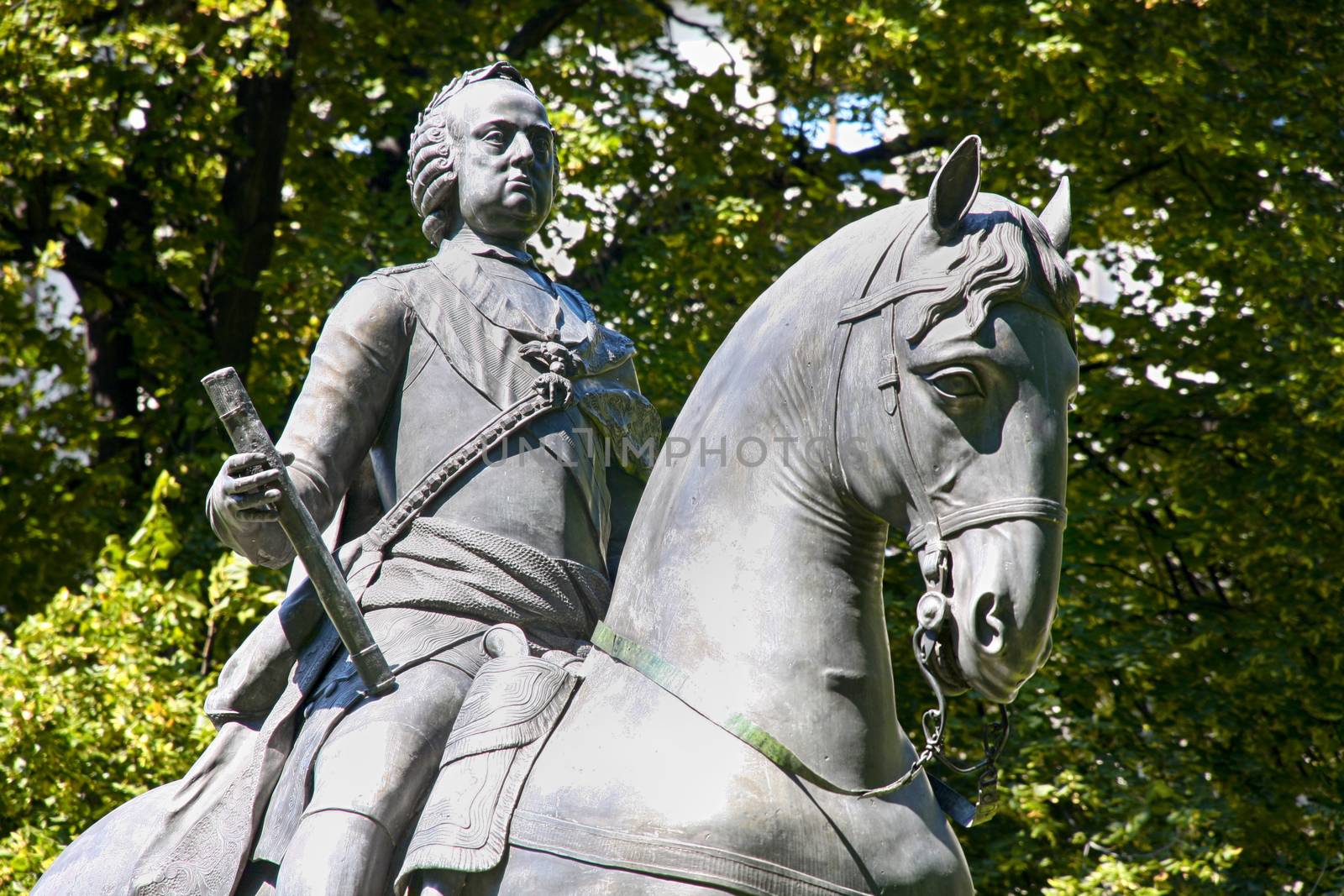 Statue of Kaiser Franz I. Stephan von Lothringen, Burggarten in Vienna, Austria