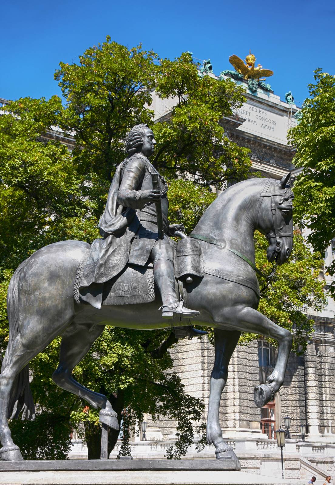 Statue of Kaiser Franz I. Stephan von Lothringen in Vienna, Aust by vladacanon