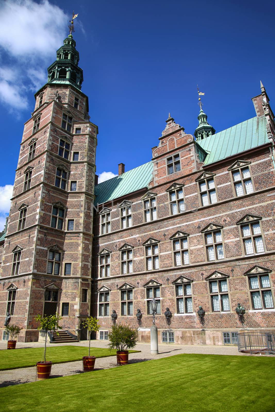 Rosenborg Castle, build by King Christian IV in Copenhagen, Denmark