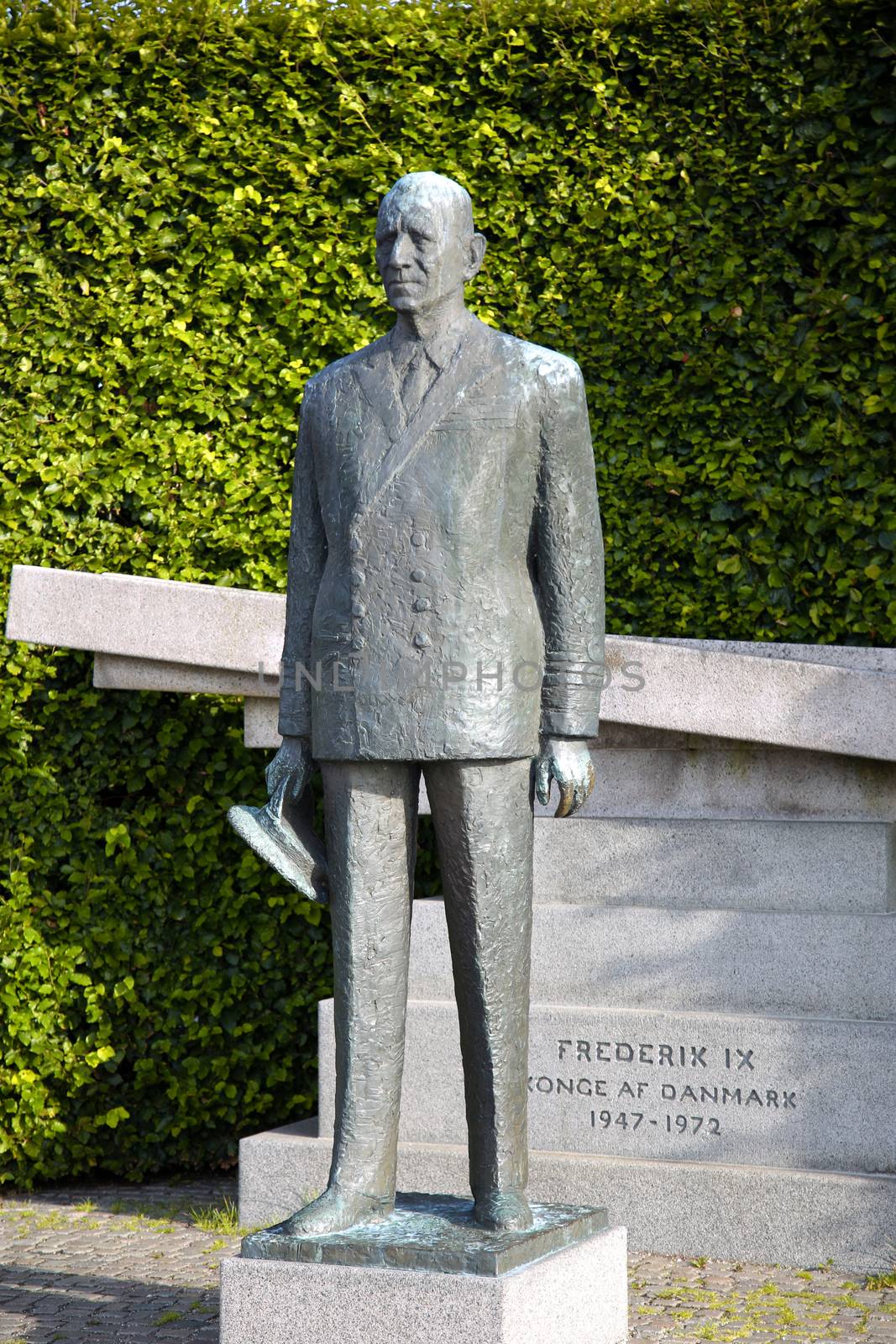 Statue of Frederick IX, King of Denmark in Copenhagen, Denmark by vladacanon