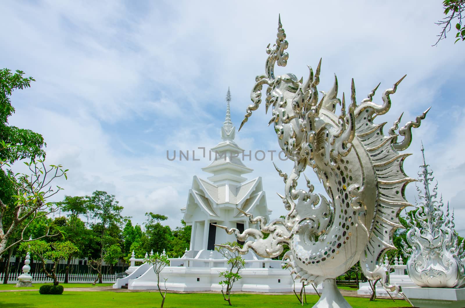 White Fish Thai Tradition Art Wat Rong Khun by migrean