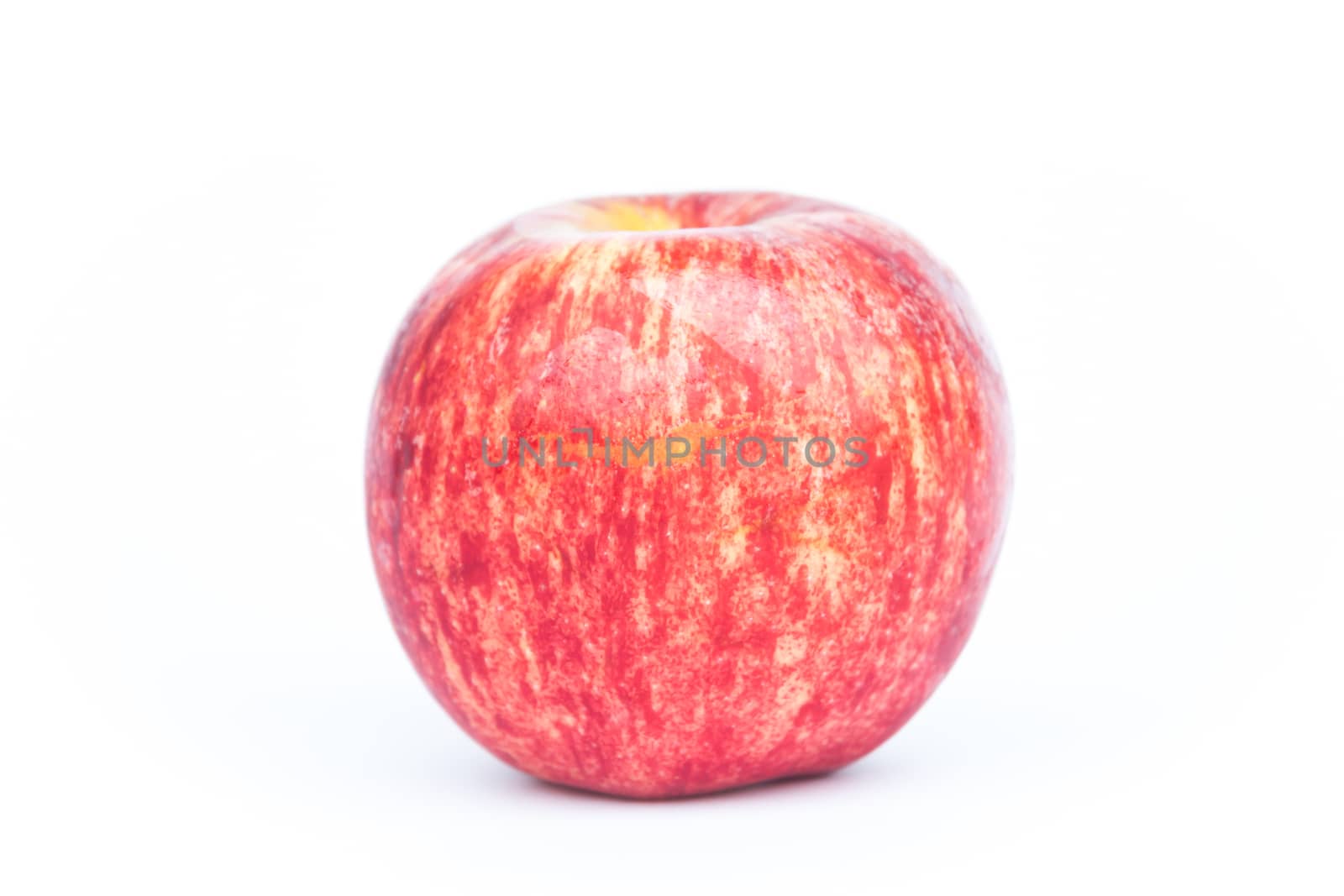 Red apple on white background, stock photo