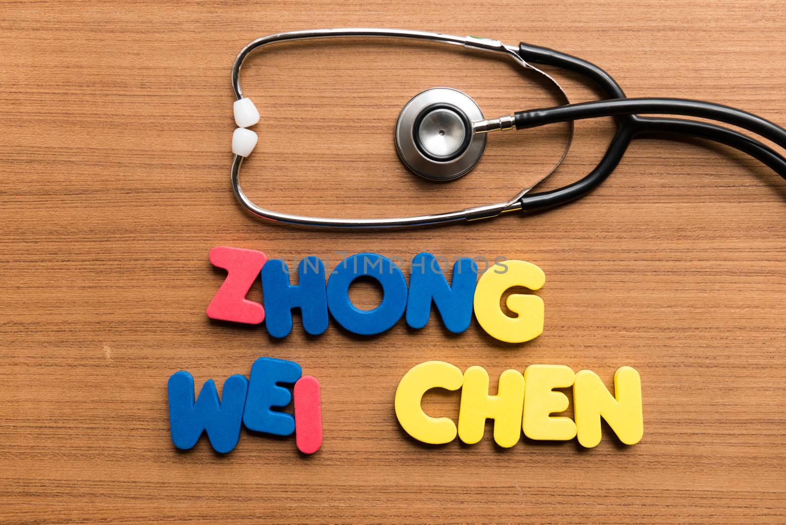 zhong wei chen colorful word with stethoscope by sohel.parvez@hotmail.com