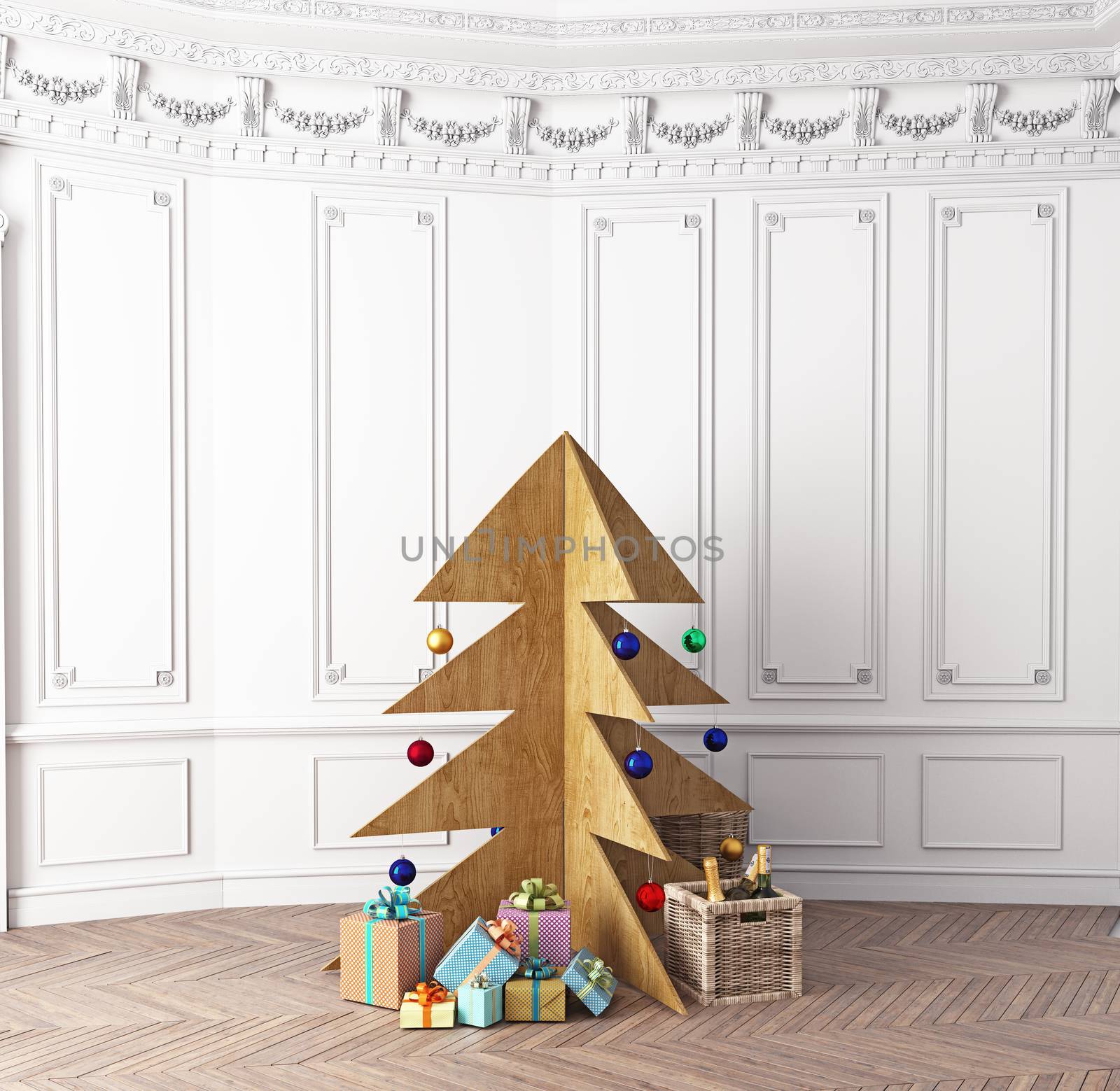 Plywood Christmas tree by vicnt