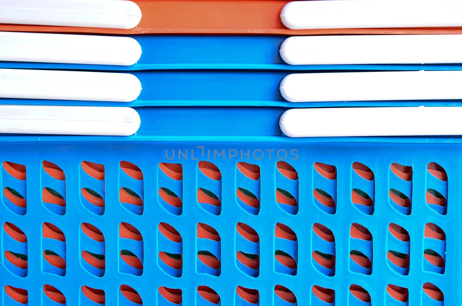 Plastic basket side. by raweenuttapong