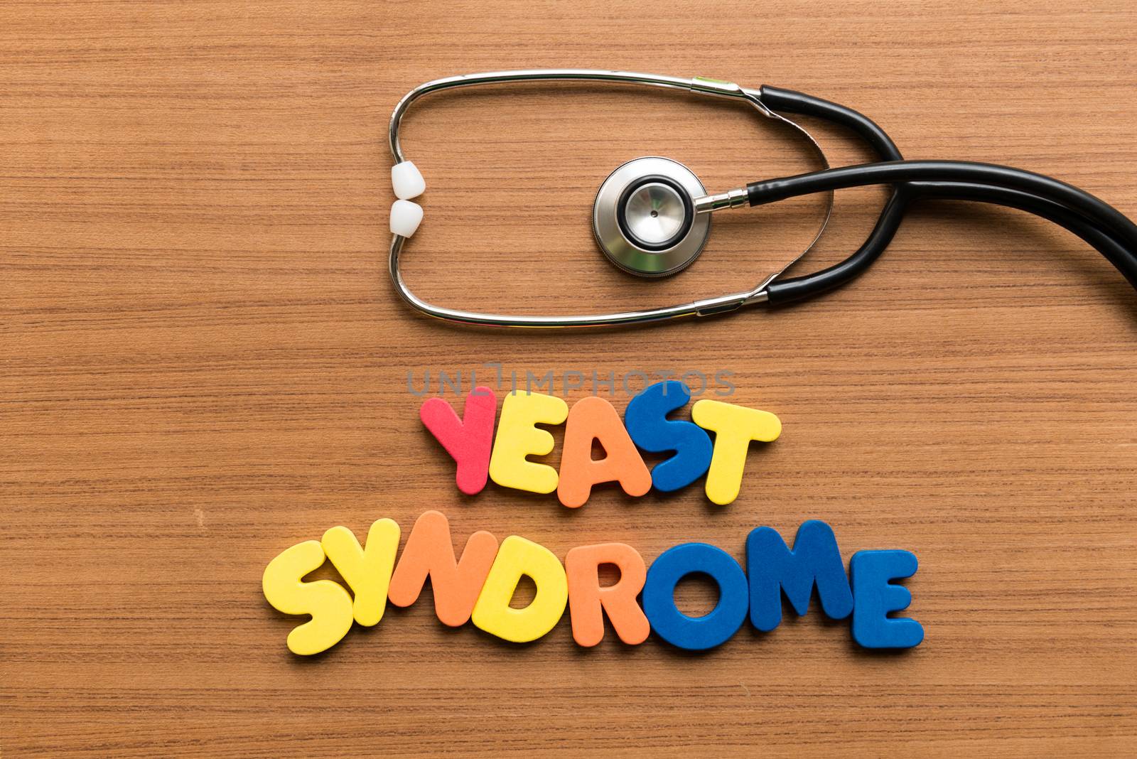 yeast syndrome colorful word with stethoscope by sohel.parvez@hotmail.com