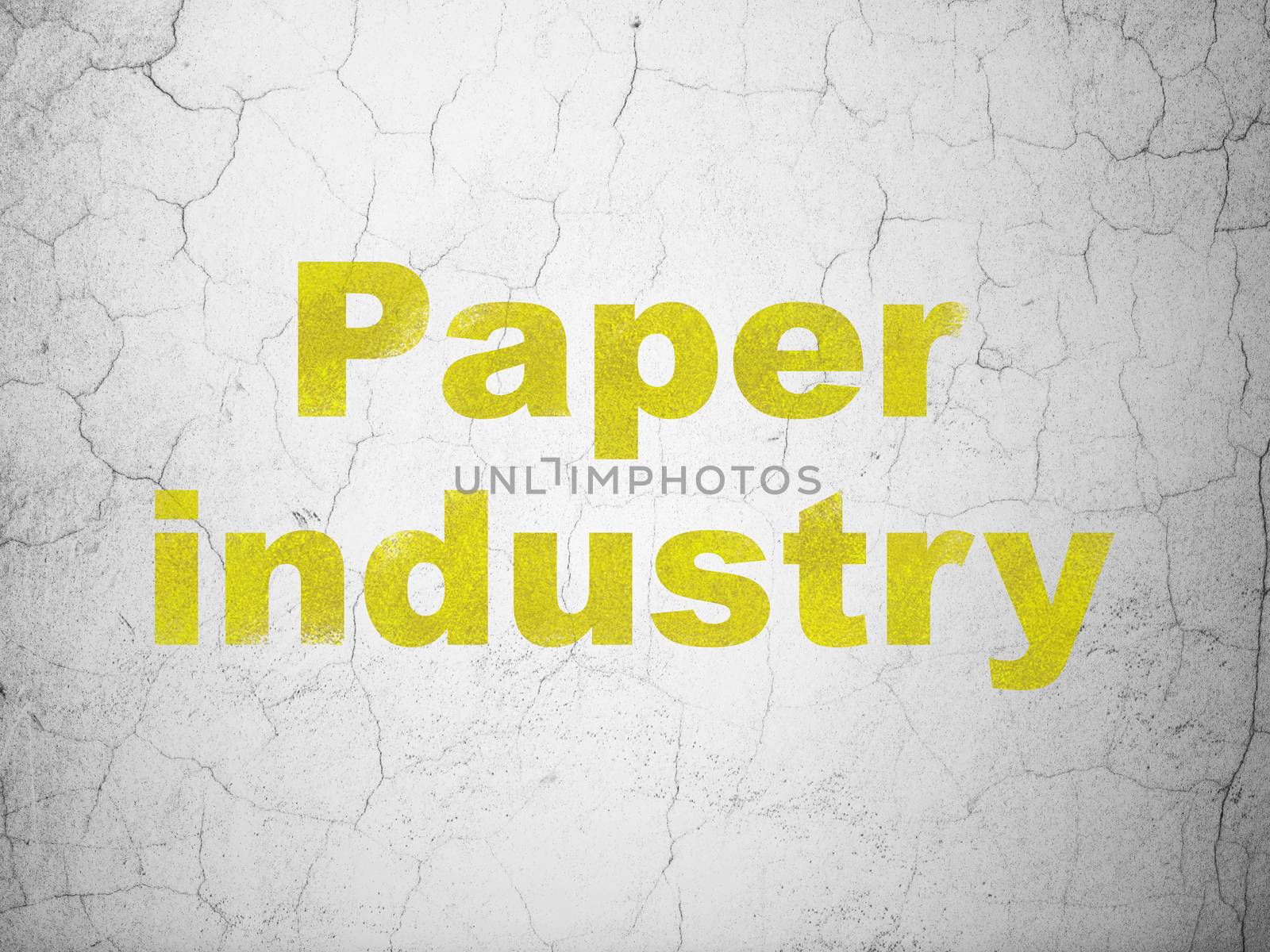 Industry concept: Paper Industry on wall background by maxkabakov