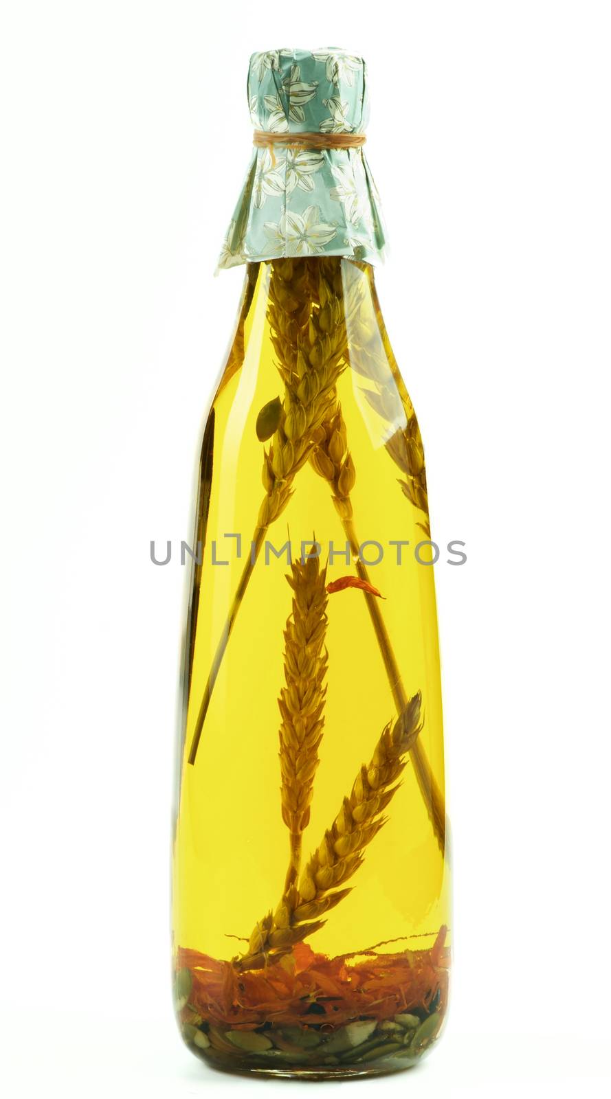 Olive Oil with Stems of Cereals by zhekos