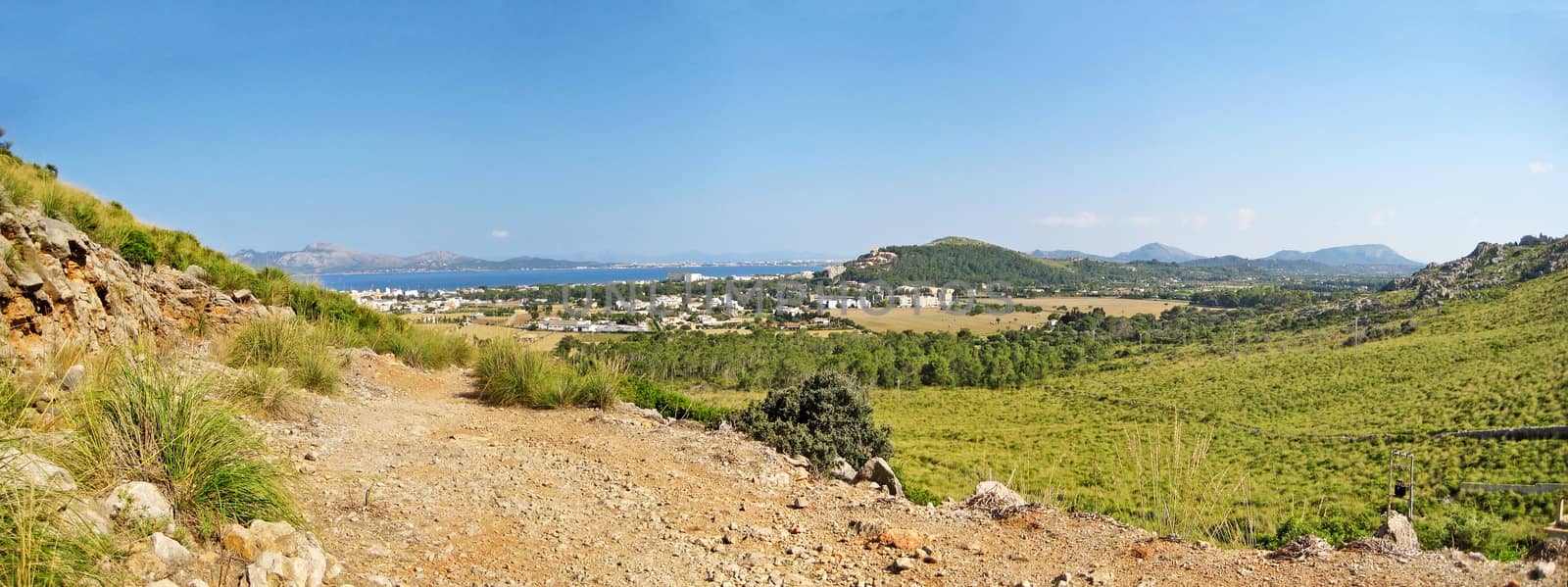 Bay of Pollenca, Majorca - landscape panorama