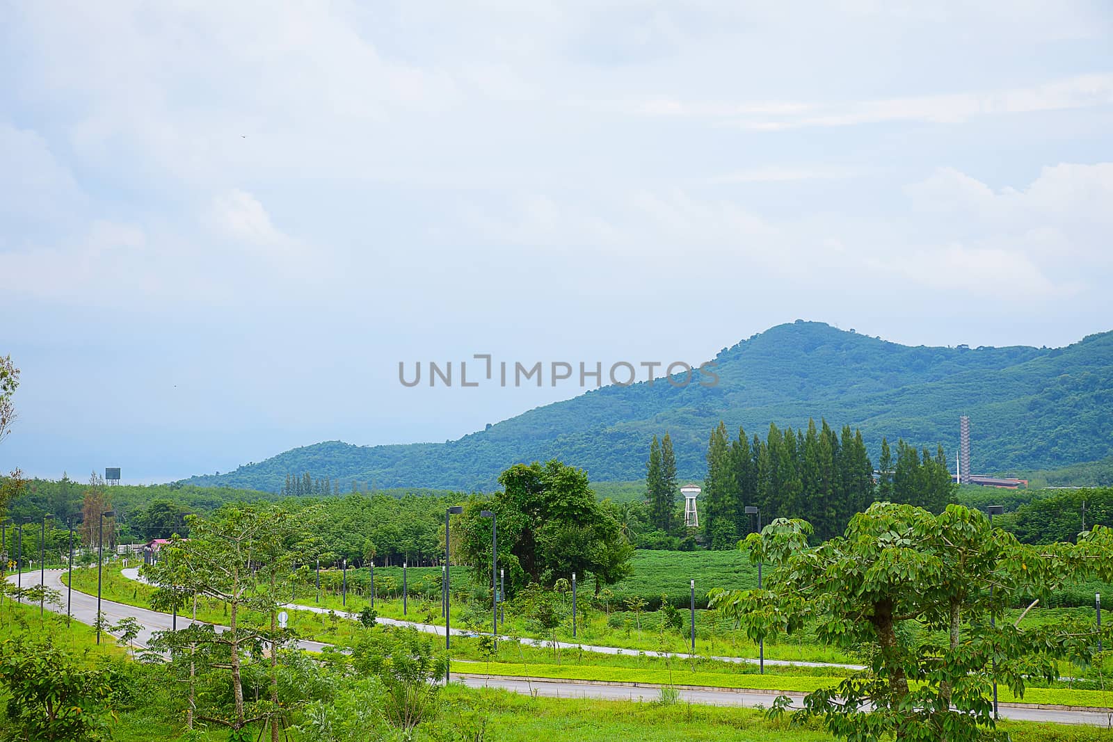 landscape and mountains in Thailand.