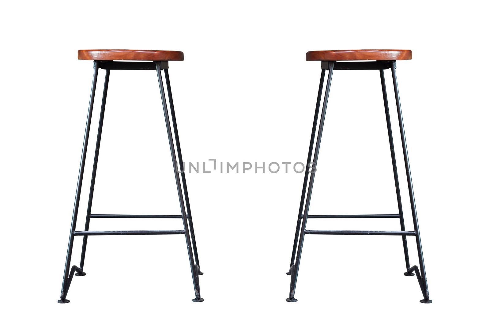 Bar stool isolated on white background by punsayaporn