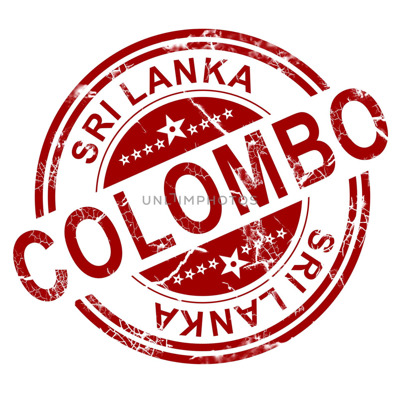 Red Colombo stamp by tang90246