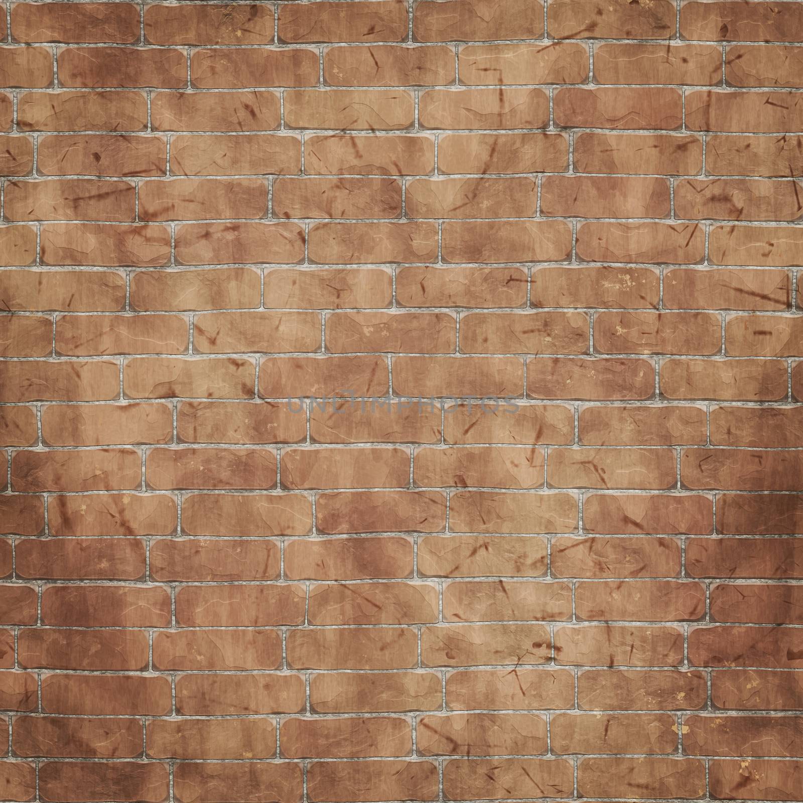 2d illustration of a brick wall background
