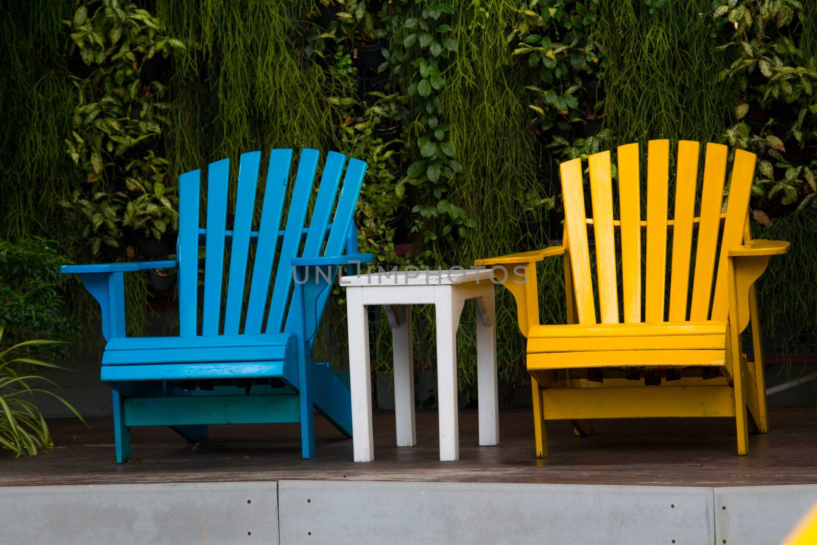 Relaxing chairs in garden by N_u_T