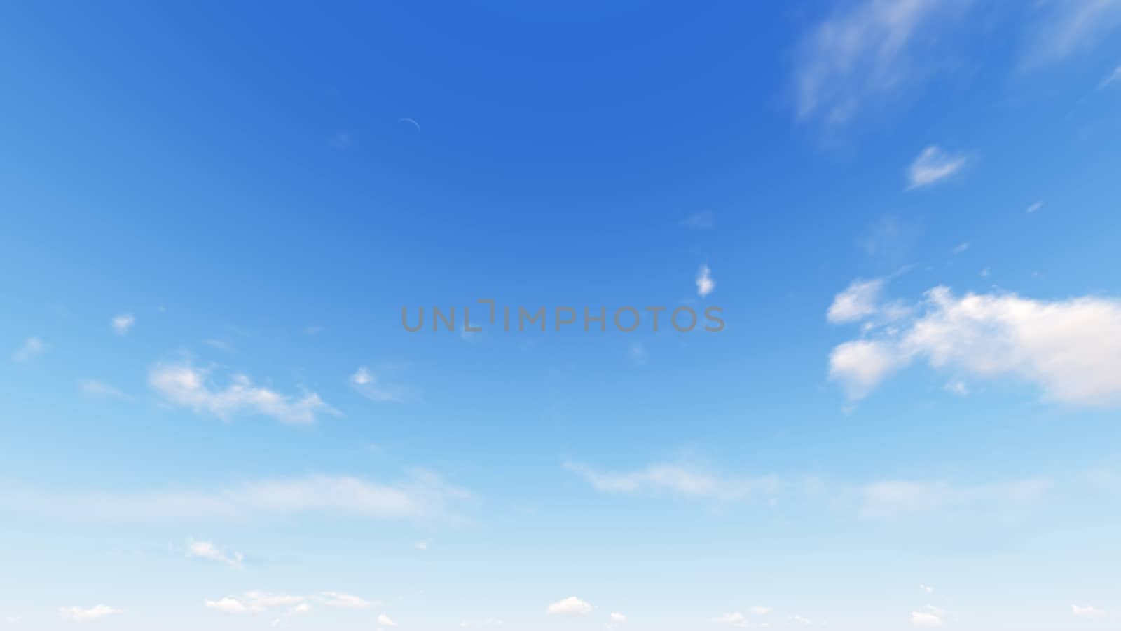 Cloudy blue sky abstract background, blue sky background with tiny clouds, 3d rendering

