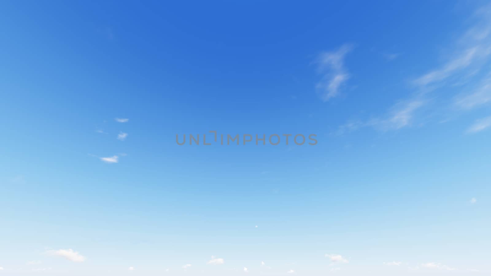 Cloudy blue sky abstract background, blue sky background with tiny clouds, 3d rendering

