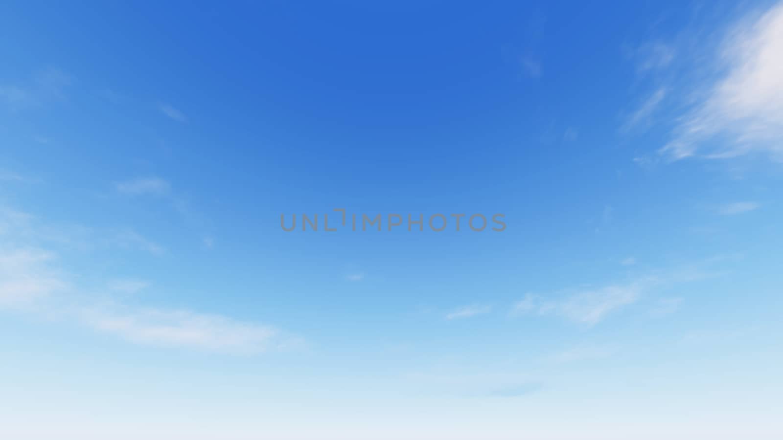 Cloudy blue sky abstract background, blue sky background with tiny clouds, 3d rendering

