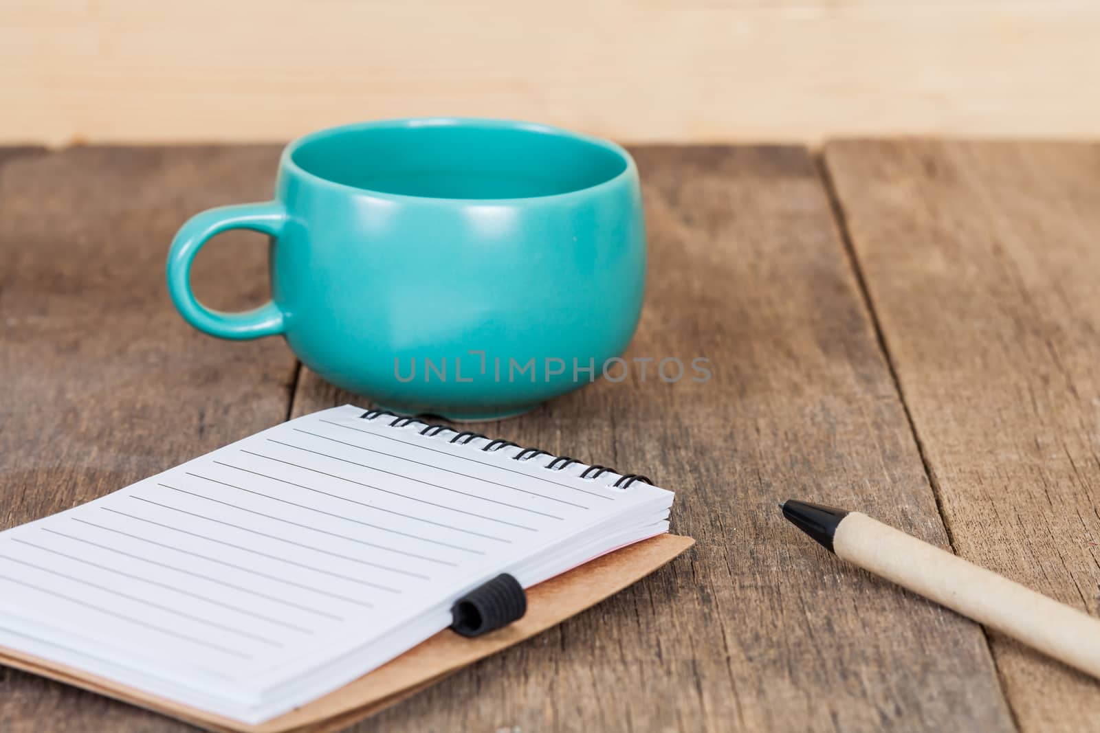 cup of coffee with book note