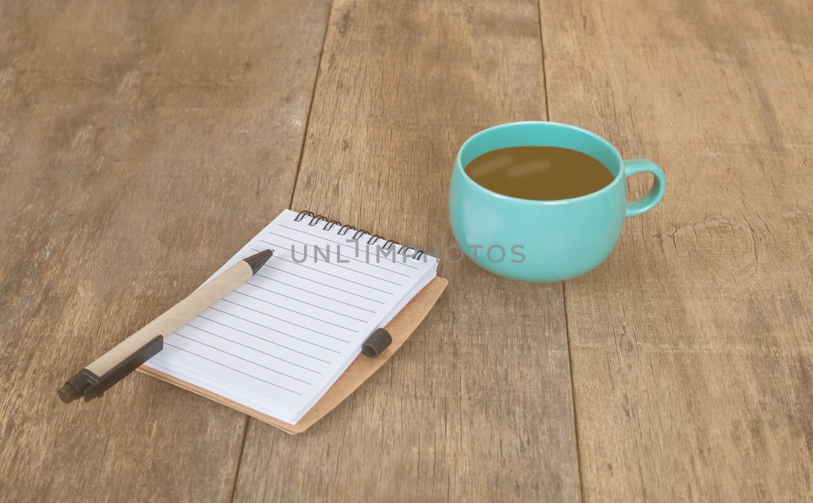 cup of coffee with book note