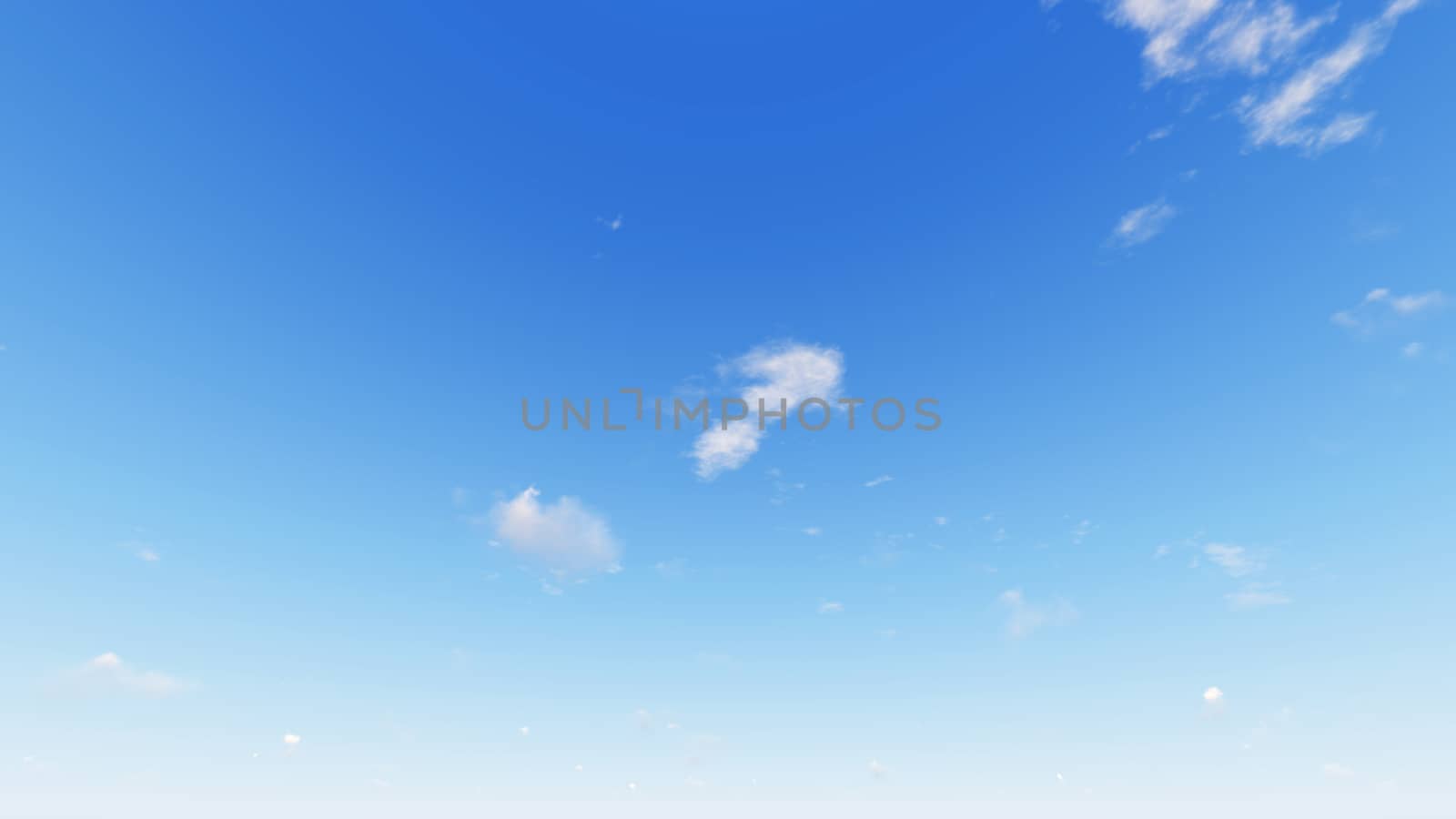 Cloudy blue sky abstract background, blue sky background with tiny clouds, 3d rendering

