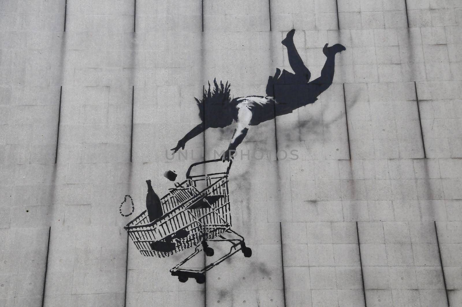 Banksy artwork on London wall