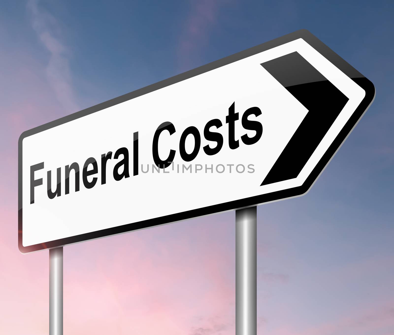 Funeral costs concept. by 72soul