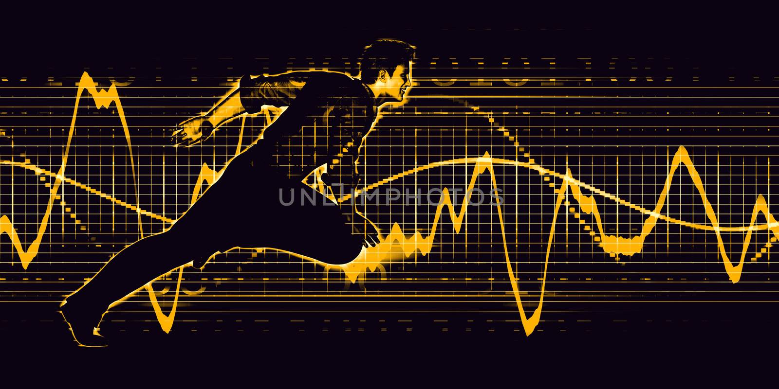 Professional Services with Nordic Man and Graph Background
