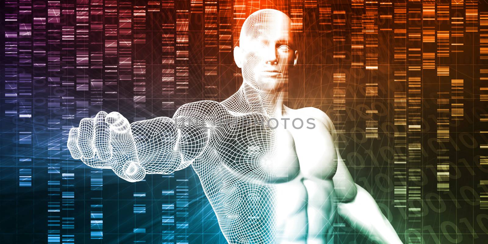 Genetic Engineering Science Research and Development Concept