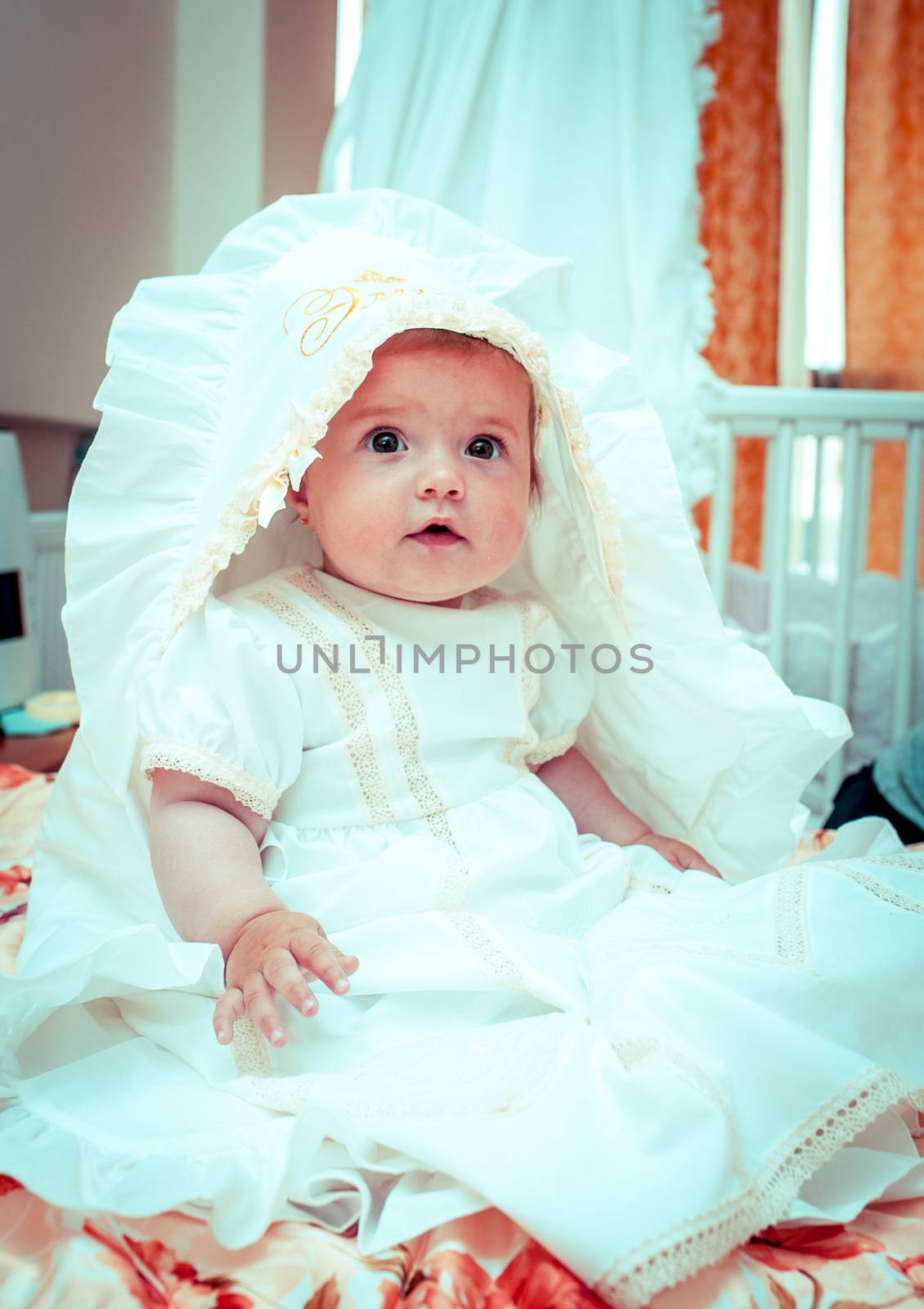 Little Baby Girl Before the Christening by Multipedia