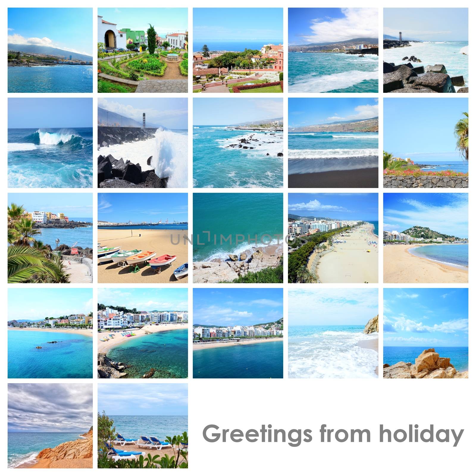 Collage mix with photos from holiday by hamik