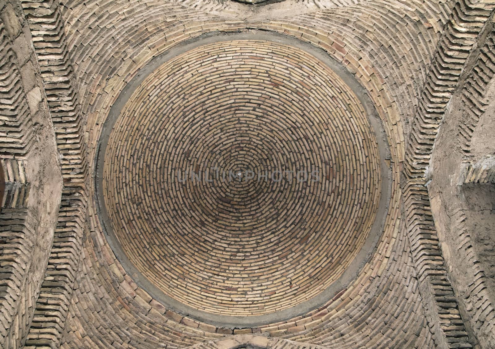 Dome of an old mosque, Uzbekistan view from below