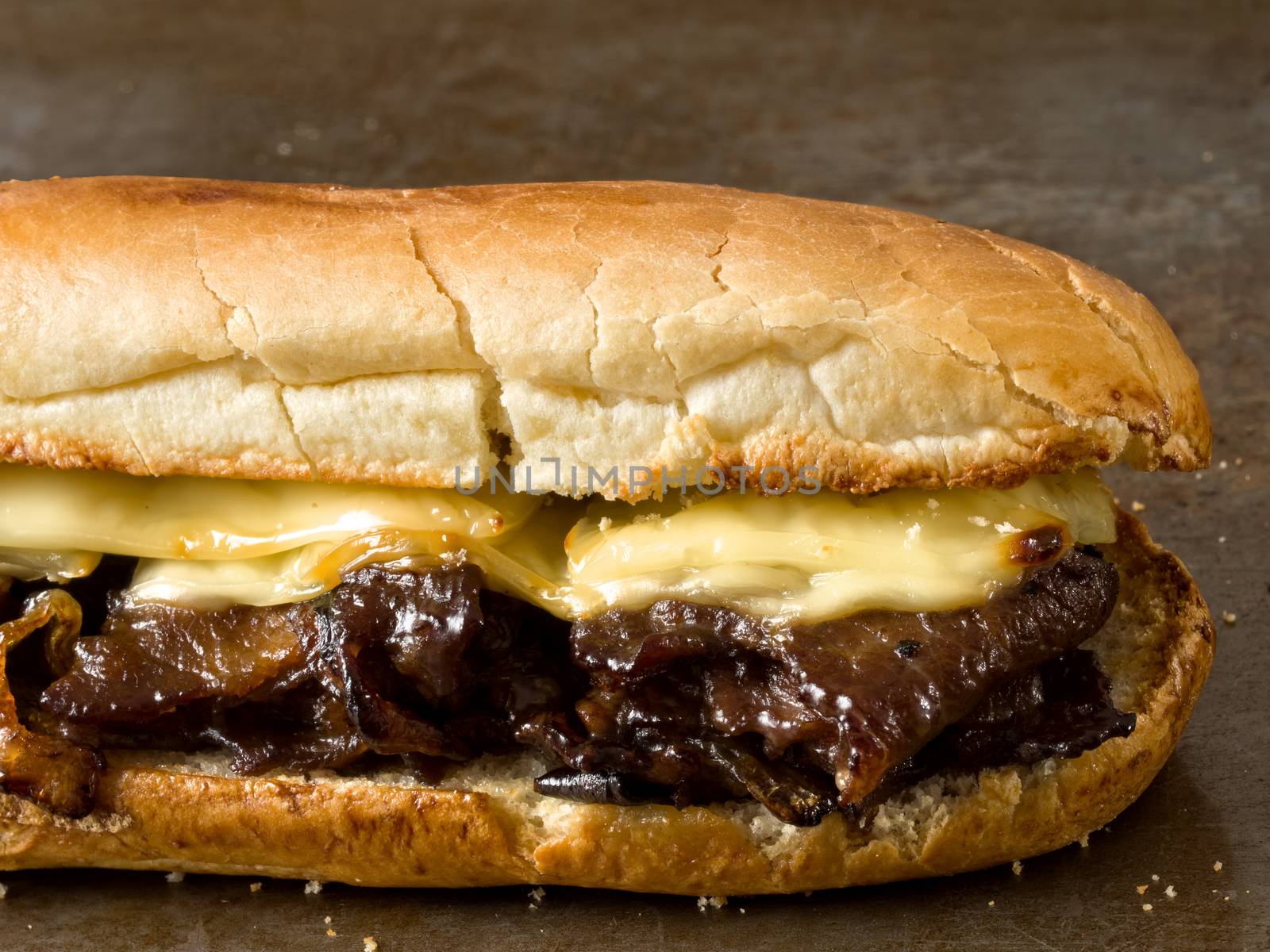 rustic philly cheese steak sandwich by zkruger